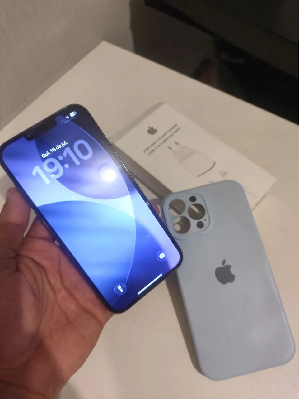 iPhone 13Pro max 128Gb no Azul - Foto 2
