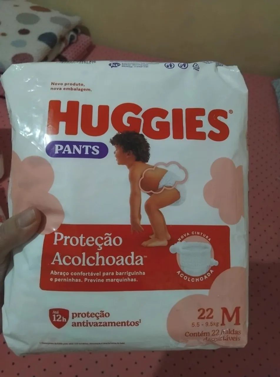 Fralda descartável huggies M - Foto 2