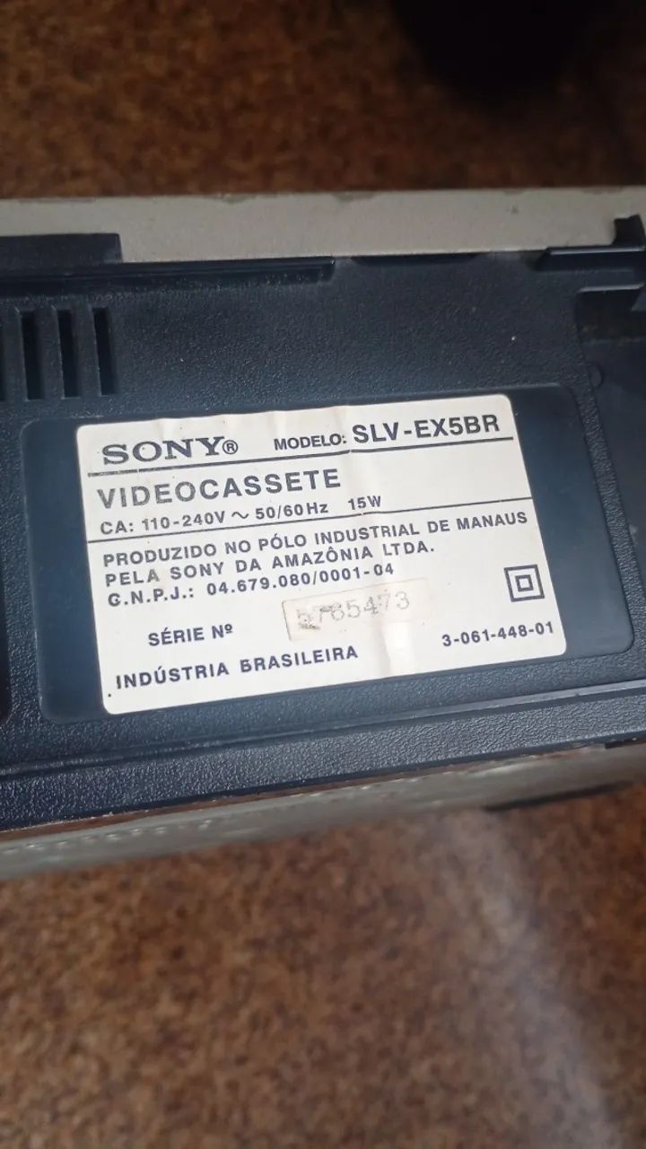 Aparelho de vhs videocassete Sony com avaria  - Foto 2