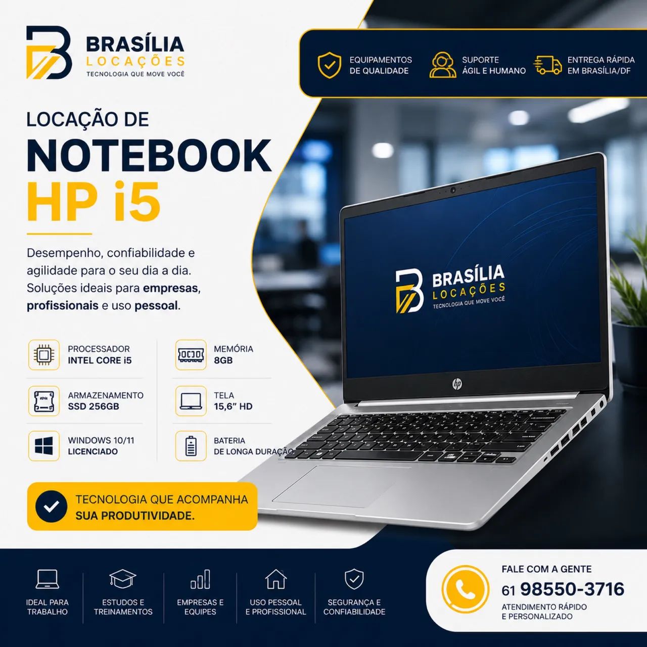 Locação de notebook em Brasília 