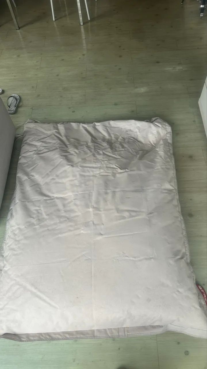 Puff Brasilazy casal grande cor areia maravilhoso - Foto 2