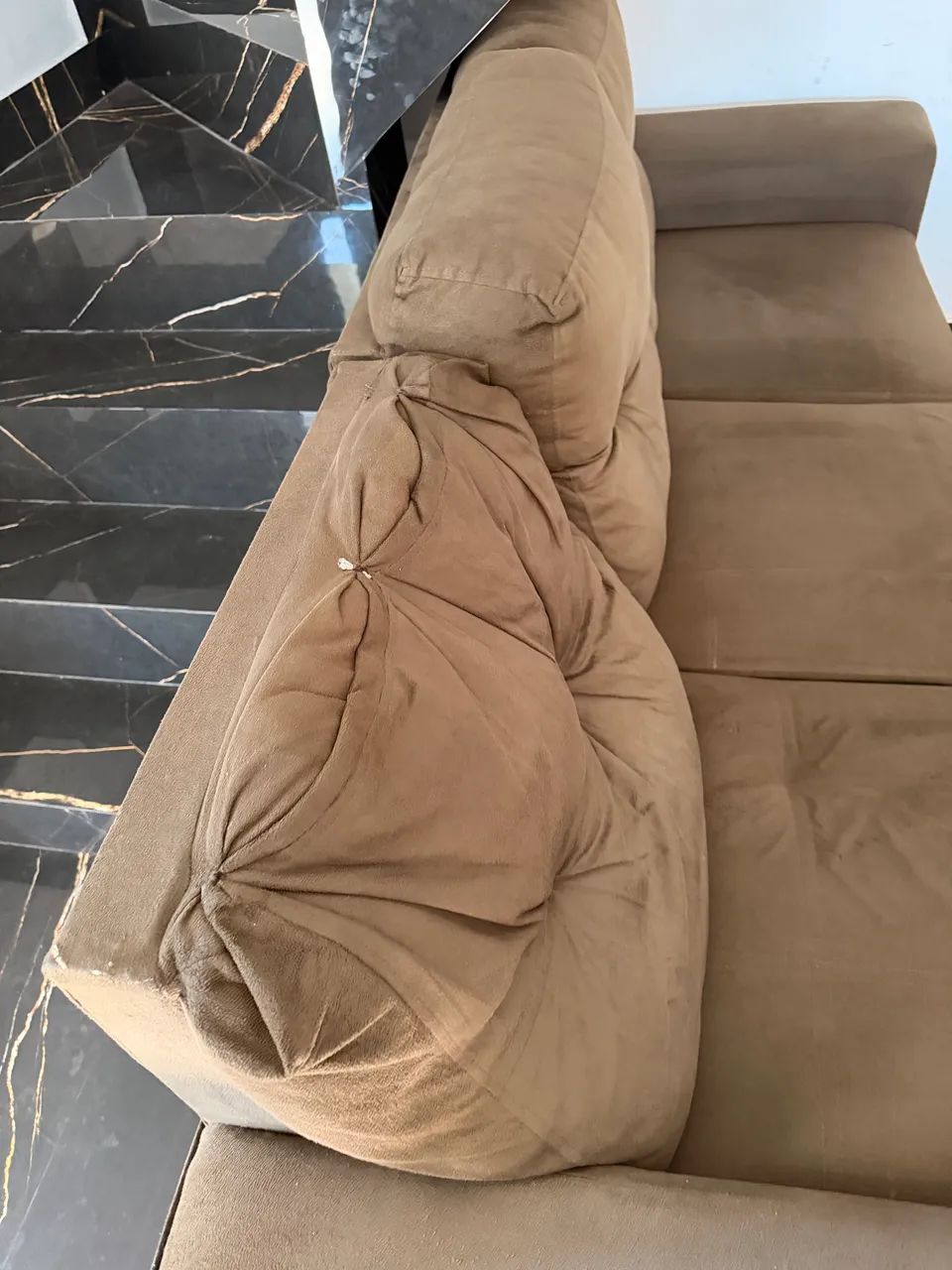 Sofá zerado e higienizado - Marrom - Foto 3