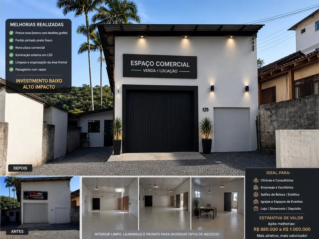 ? Espaço Comercial para Locação - Centro de Blumenau