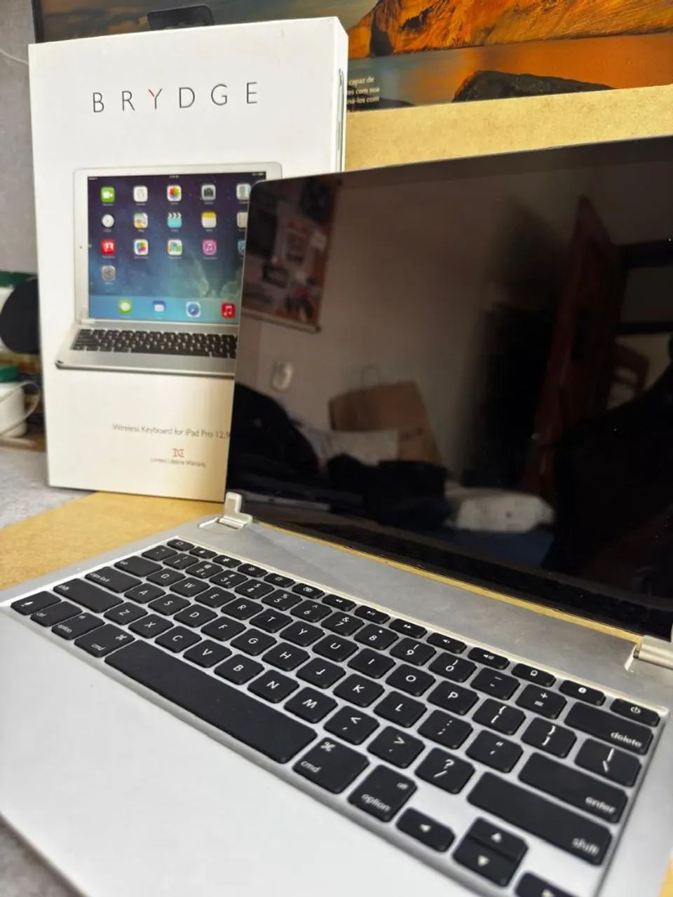 iPad Pro 12.9 Polegadas 1ª Geração 128GB Prata + Teclado Brydge Bluetooth iPad Pro 12.9