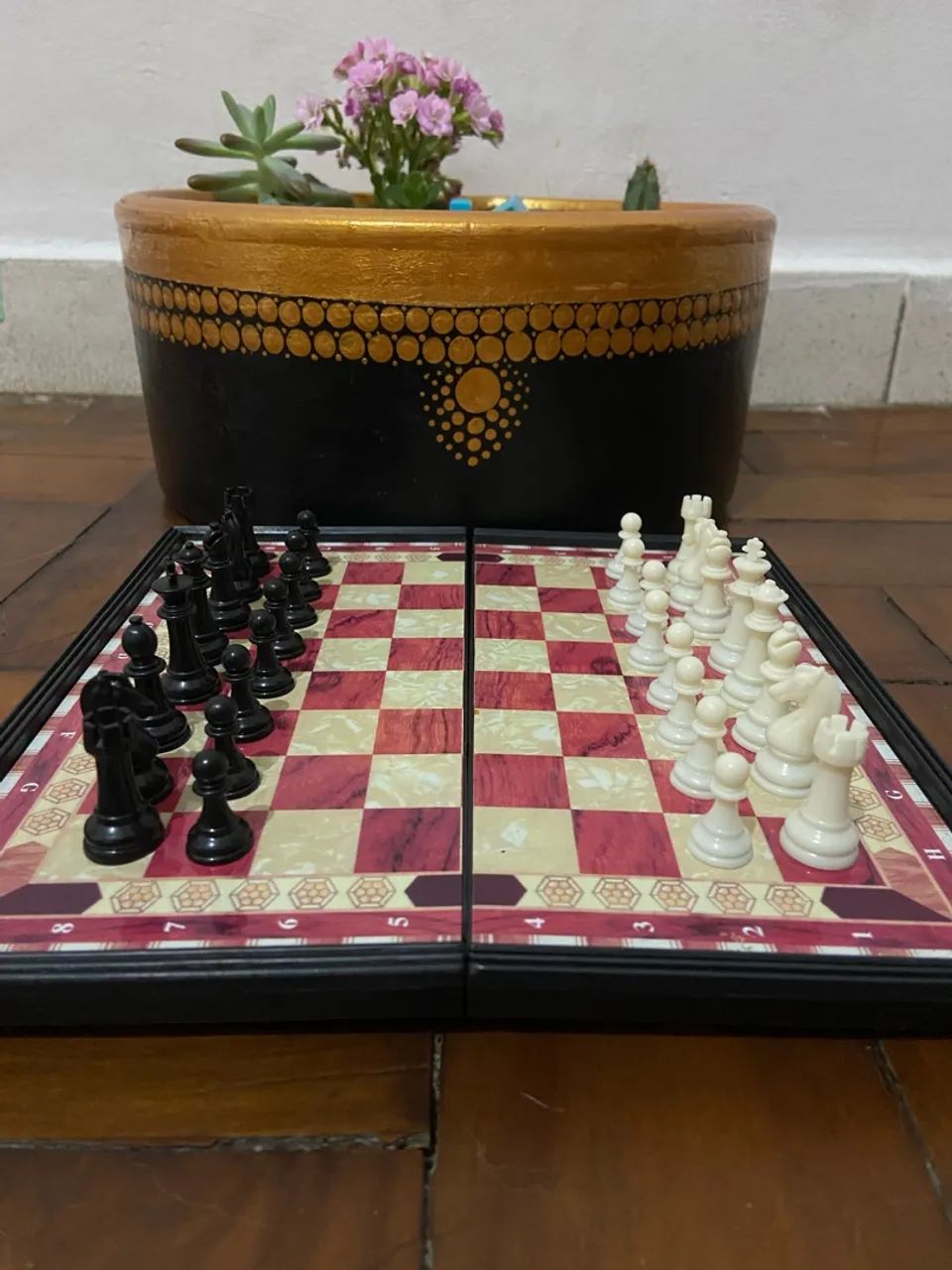 Tabuleiro de xadrez magnético 