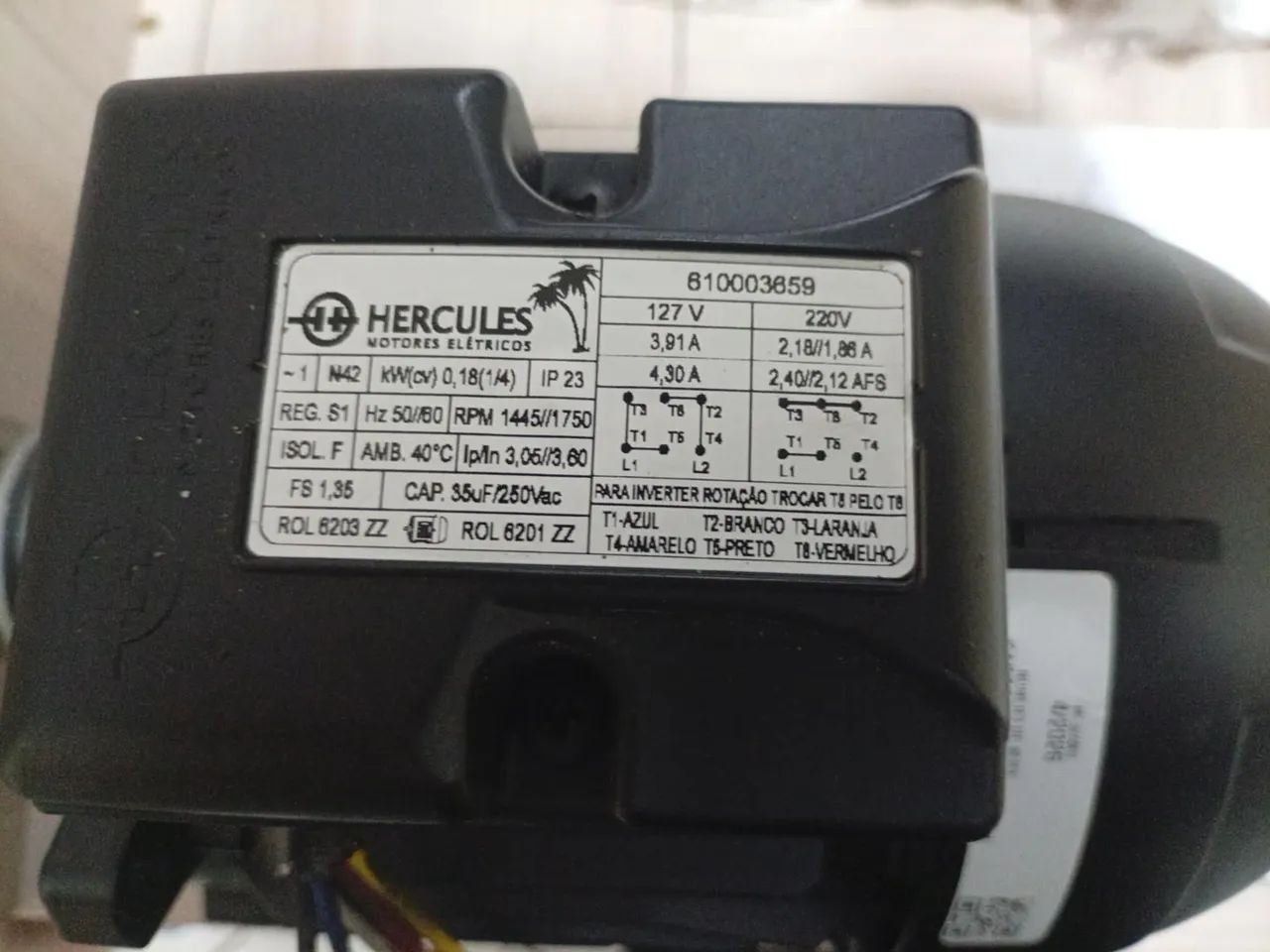 Motor de maquina de bater açaí Hércules de 1/4 - Foto 2