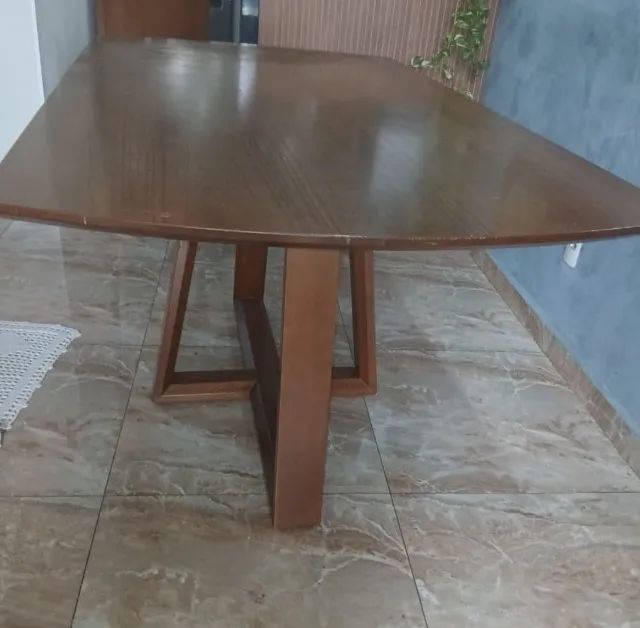 MESA COM 5 CADEIRAS MADEIRA MACIÇA - Foto 2