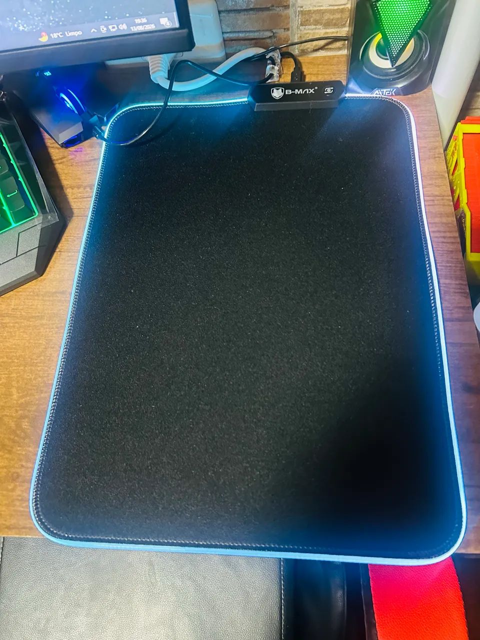 Mouse pad com rgb 