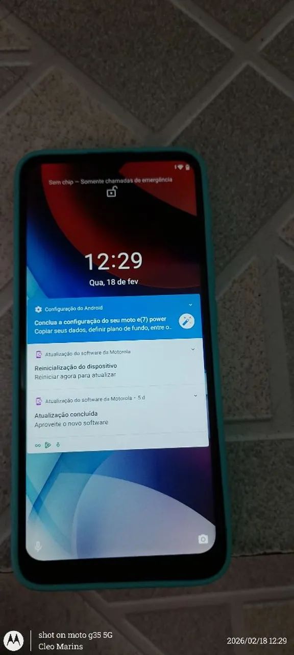 Celular Moto E7 Semi novo