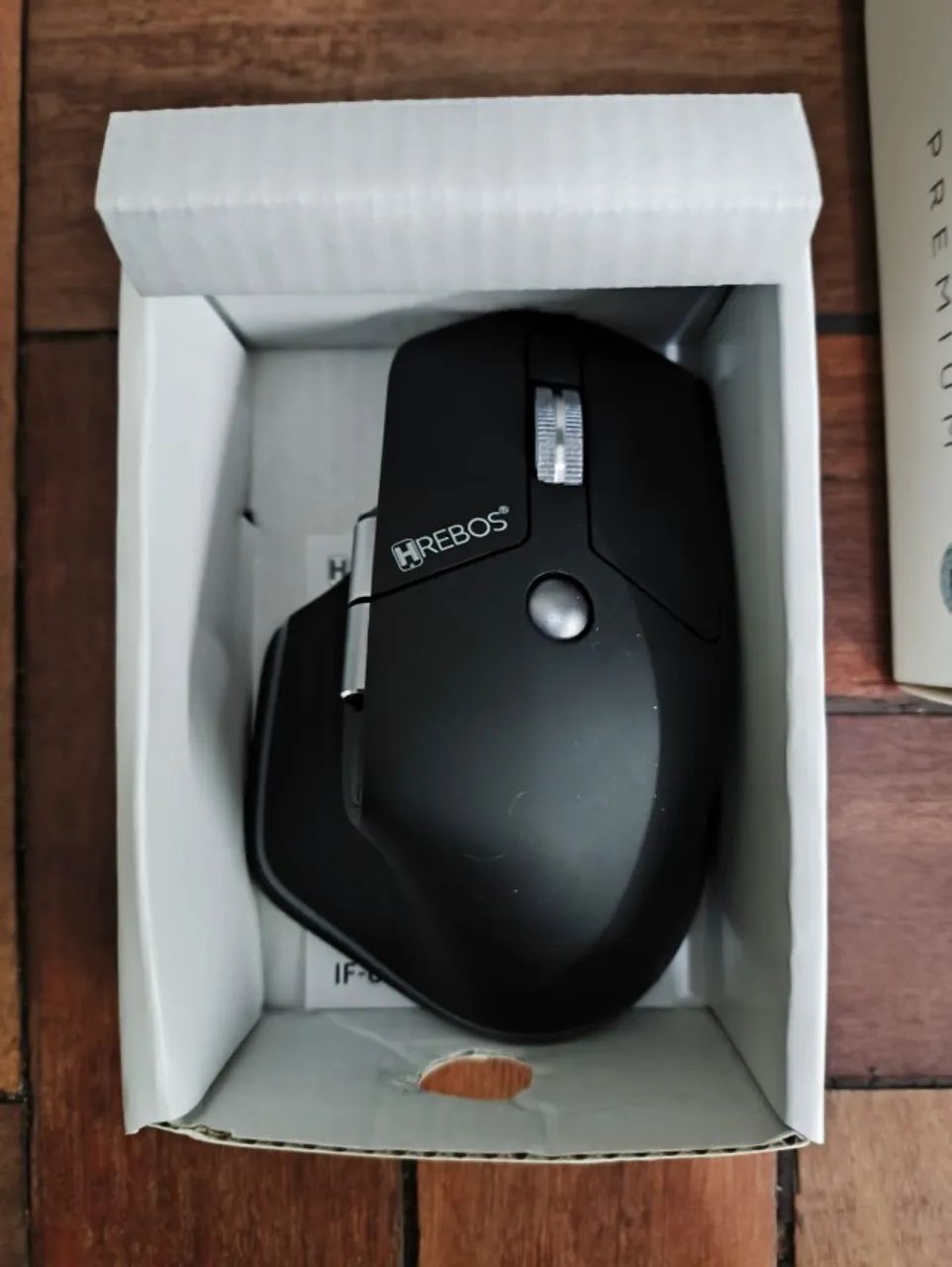 Mouse Sem Fio Hrebos IF-602 Prometheus 4000DPI Vertical Preto