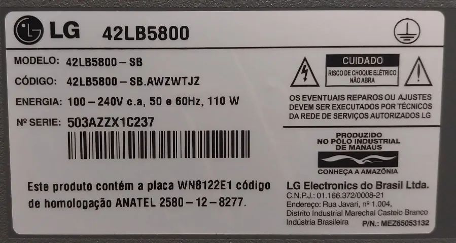 VENDO UMA TV LG DE 42 POLEGADAS , NÃO É SMART - Foto 4
