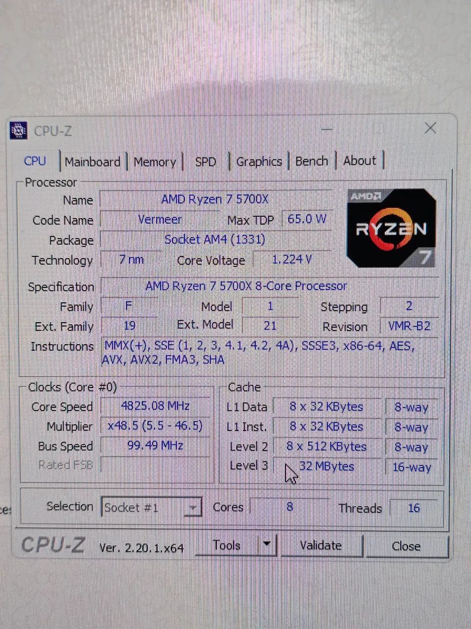 Ryzen 7 5700x 8/16 + NF - Foto 3