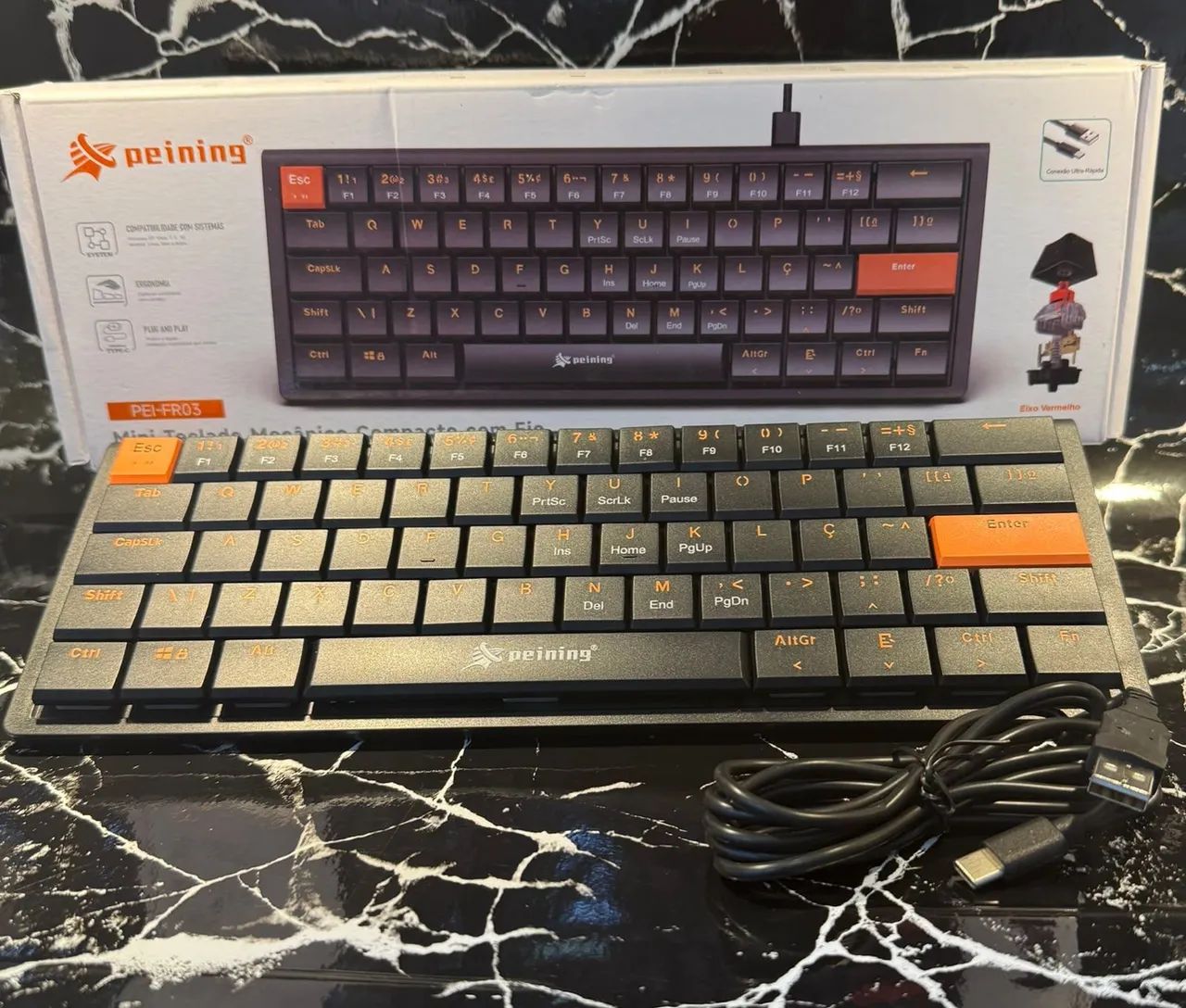 Mini teclado mecânico 