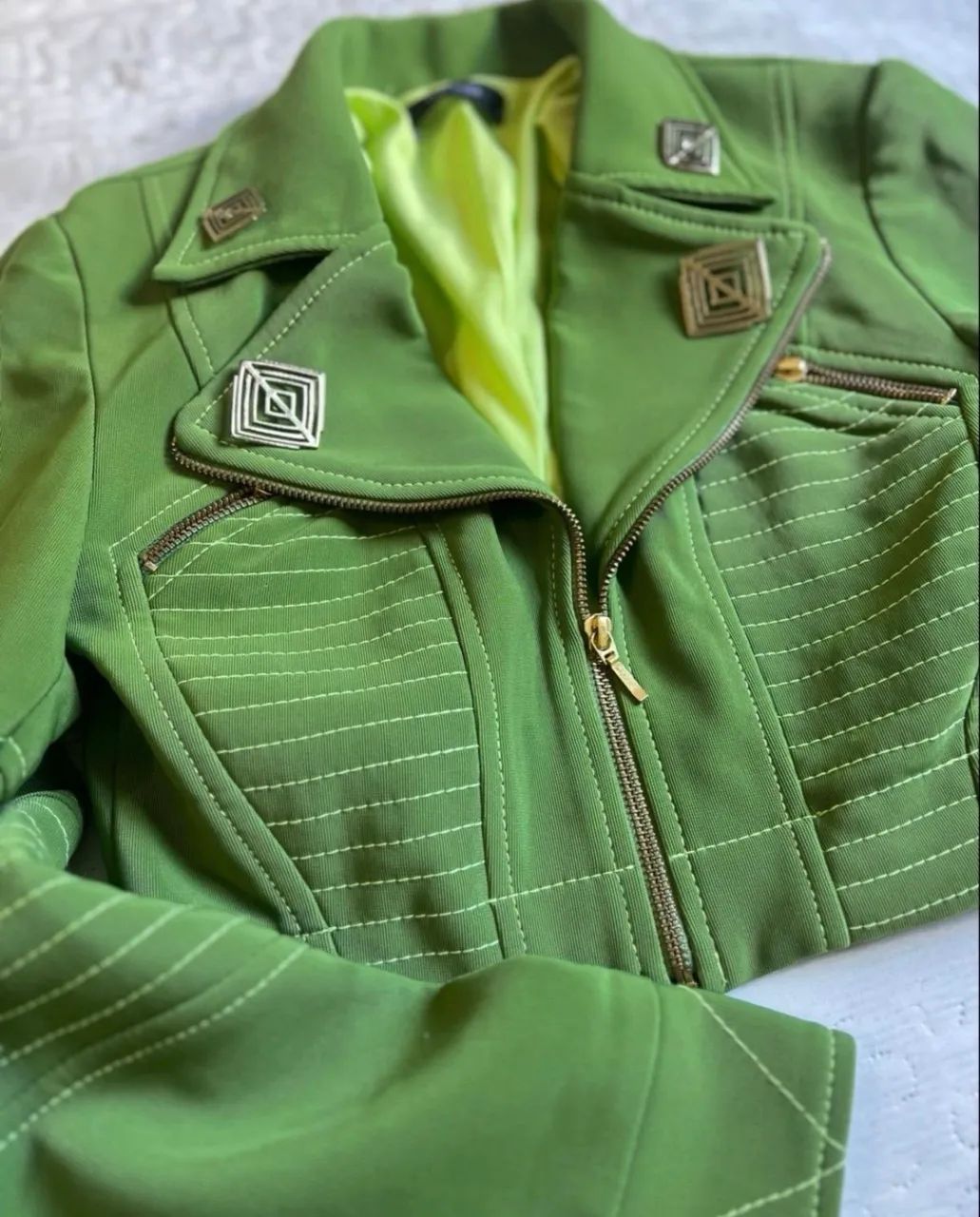 Jaqueta Tufi Duek Pesponto Verde P