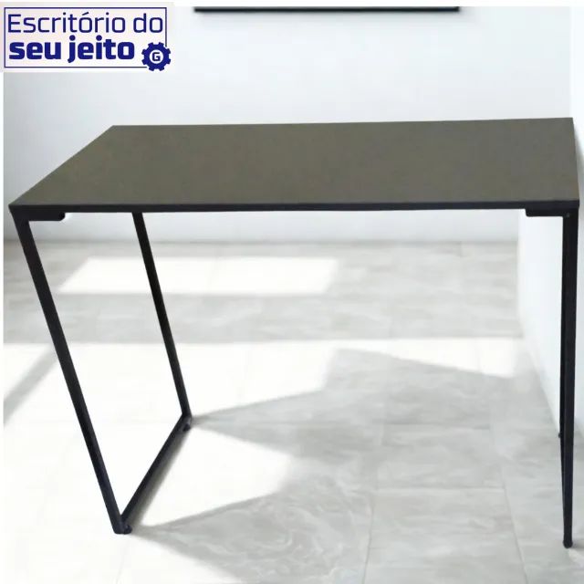 Mesa de Escritório NOVA Estilo Industrial Multiuso para Notebook Computador Estudo Birô - Foto 4