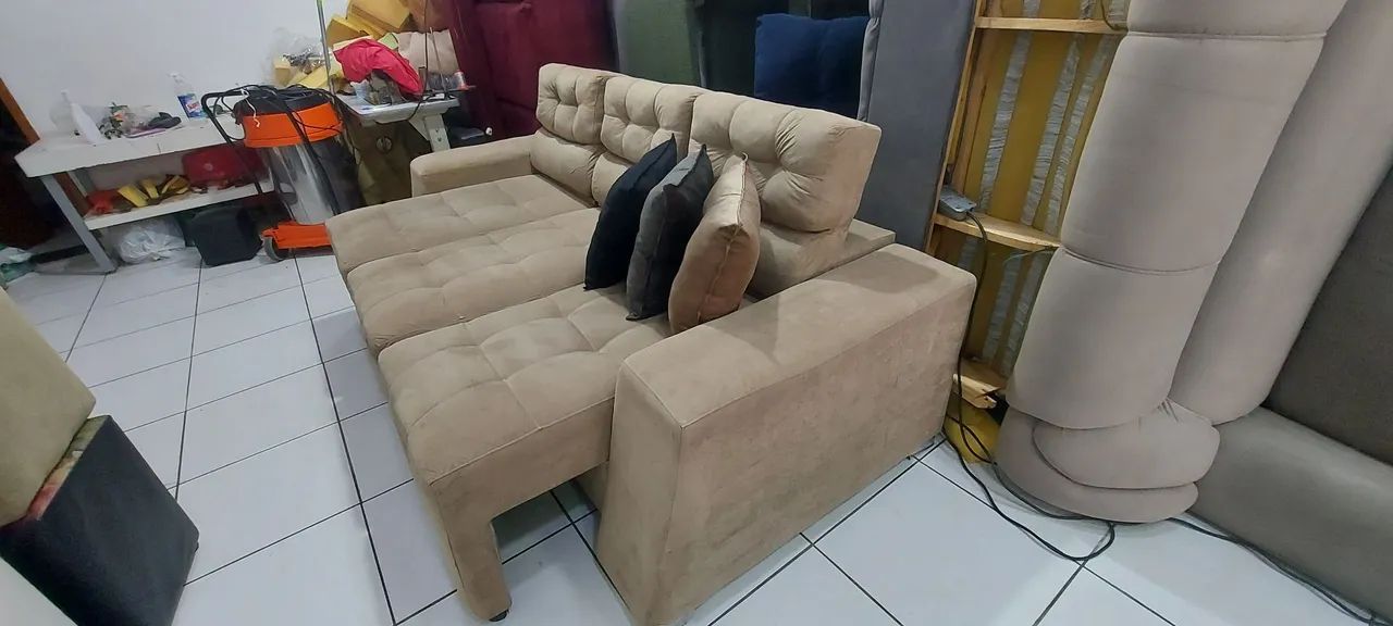 SOFÁ RETRÁTIL E RECLINÁVEL SEMI NOVO  - Foto 5
