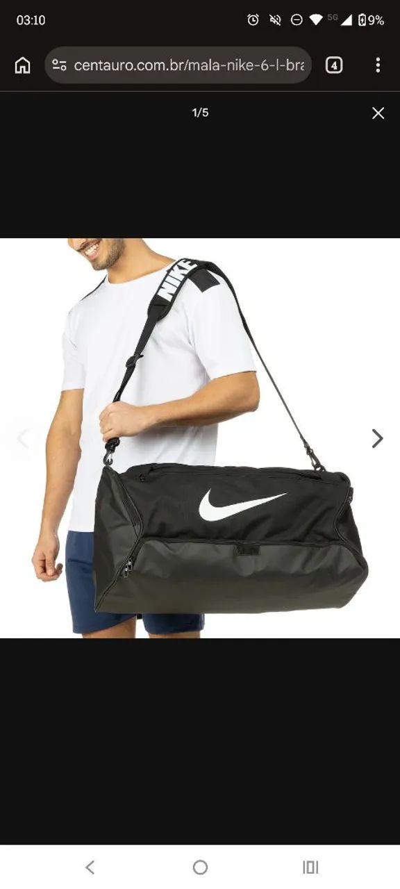 Mala Nike 60 L Brasilia Com Multi Compartimentos