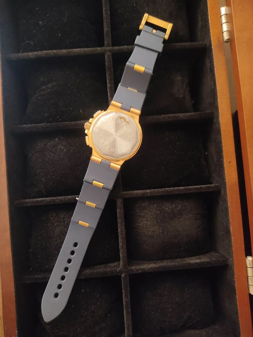 Relógio BULGARI DIAGONO CRONOGRAFO, quartz com pulseira Azul - Foto 4