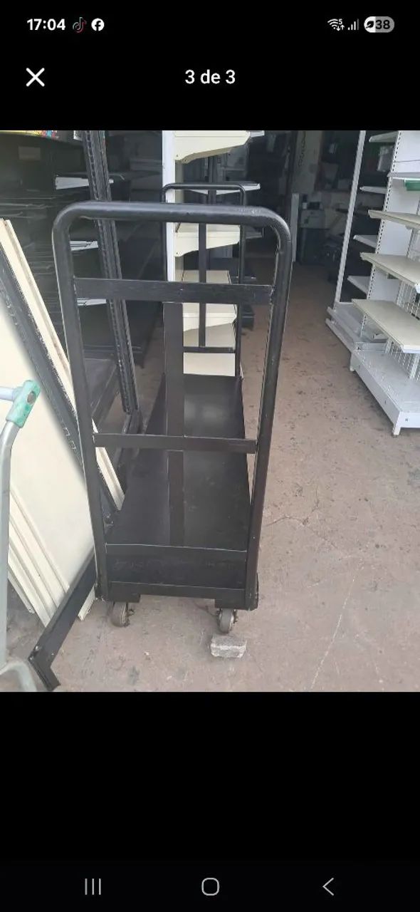 Carrinho prancha na cor preta (1,57 de comprimento) - Foto 3