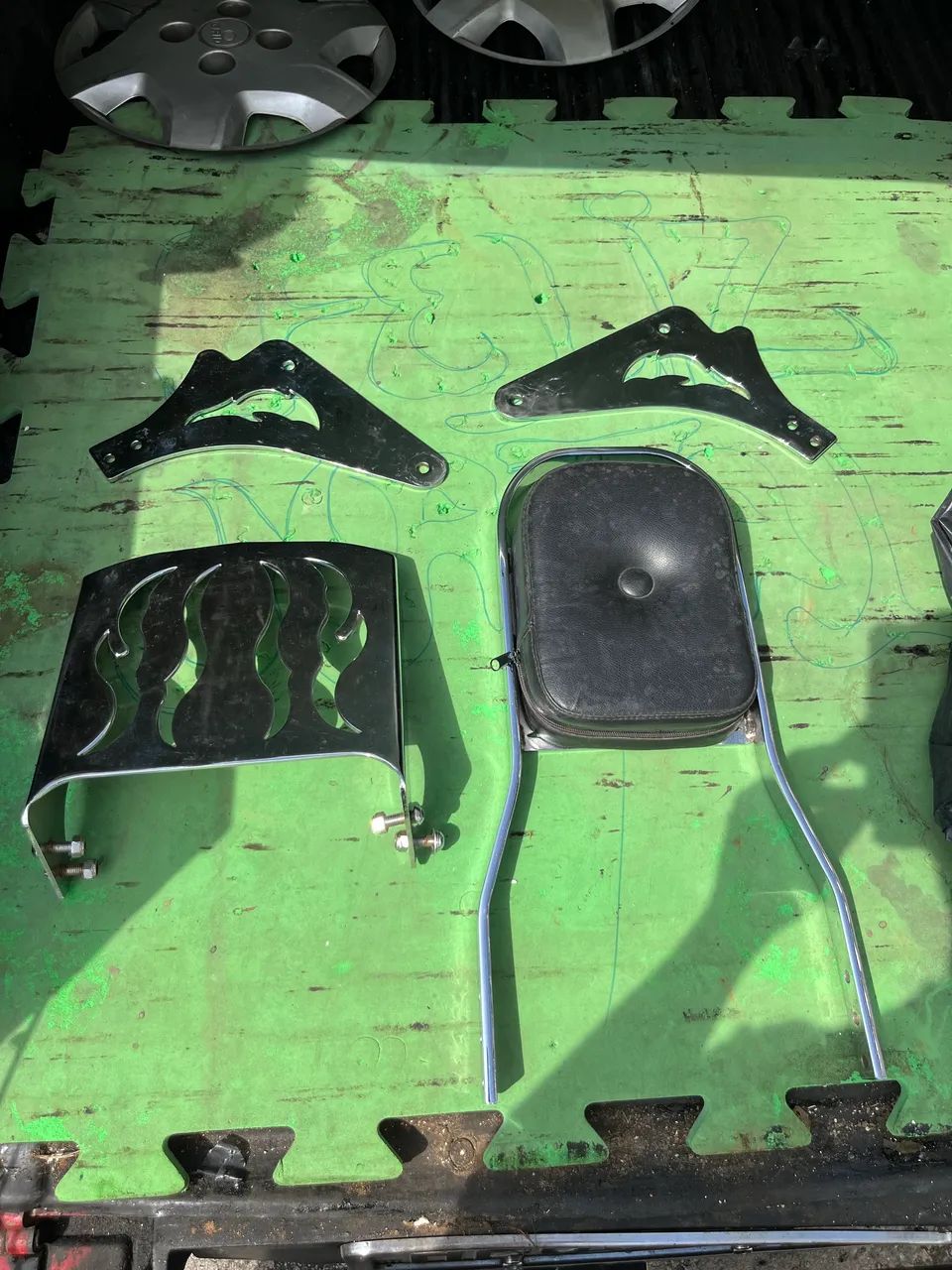 Encosto Traseiro/Sissy Bar Cromado- Shadow 750  - Foto 3