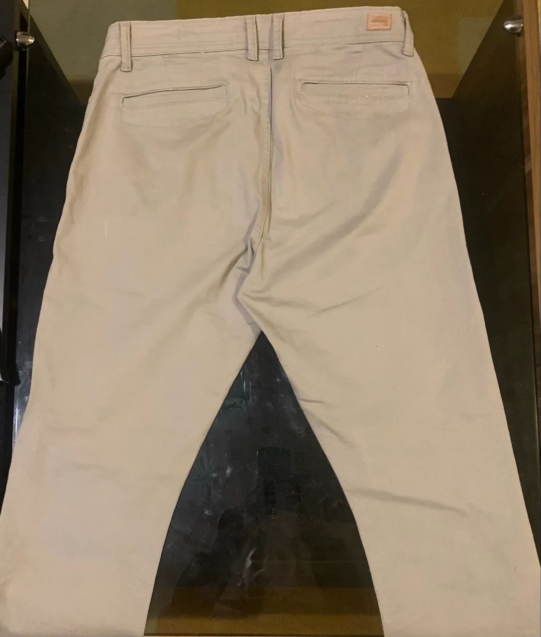 Calça Reta Marfino Cinza - n.42 - Foto 5