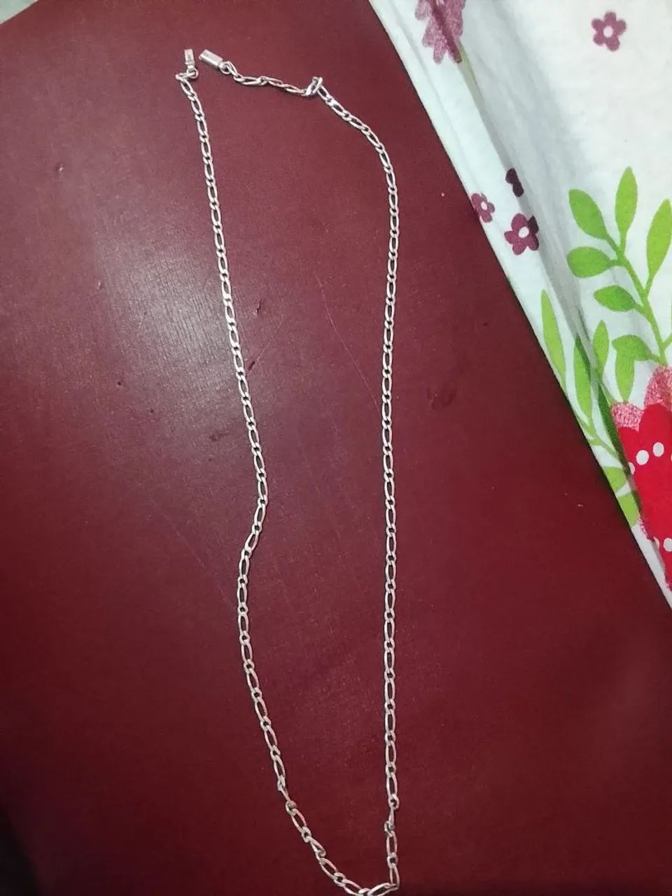 Colar prata masculina 