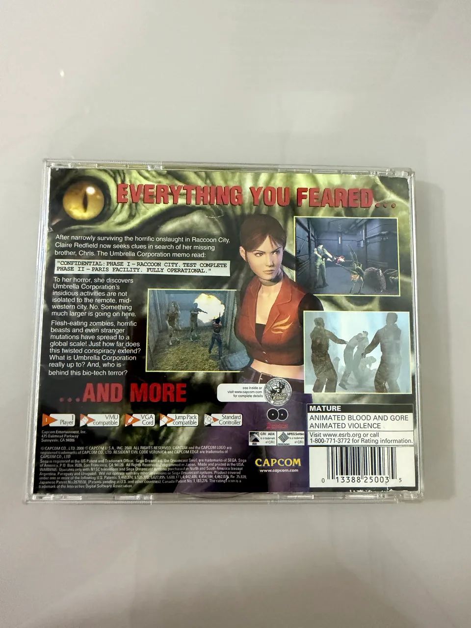 Resident Evil Code Veronica Sega Dreamcast  - Foto 2