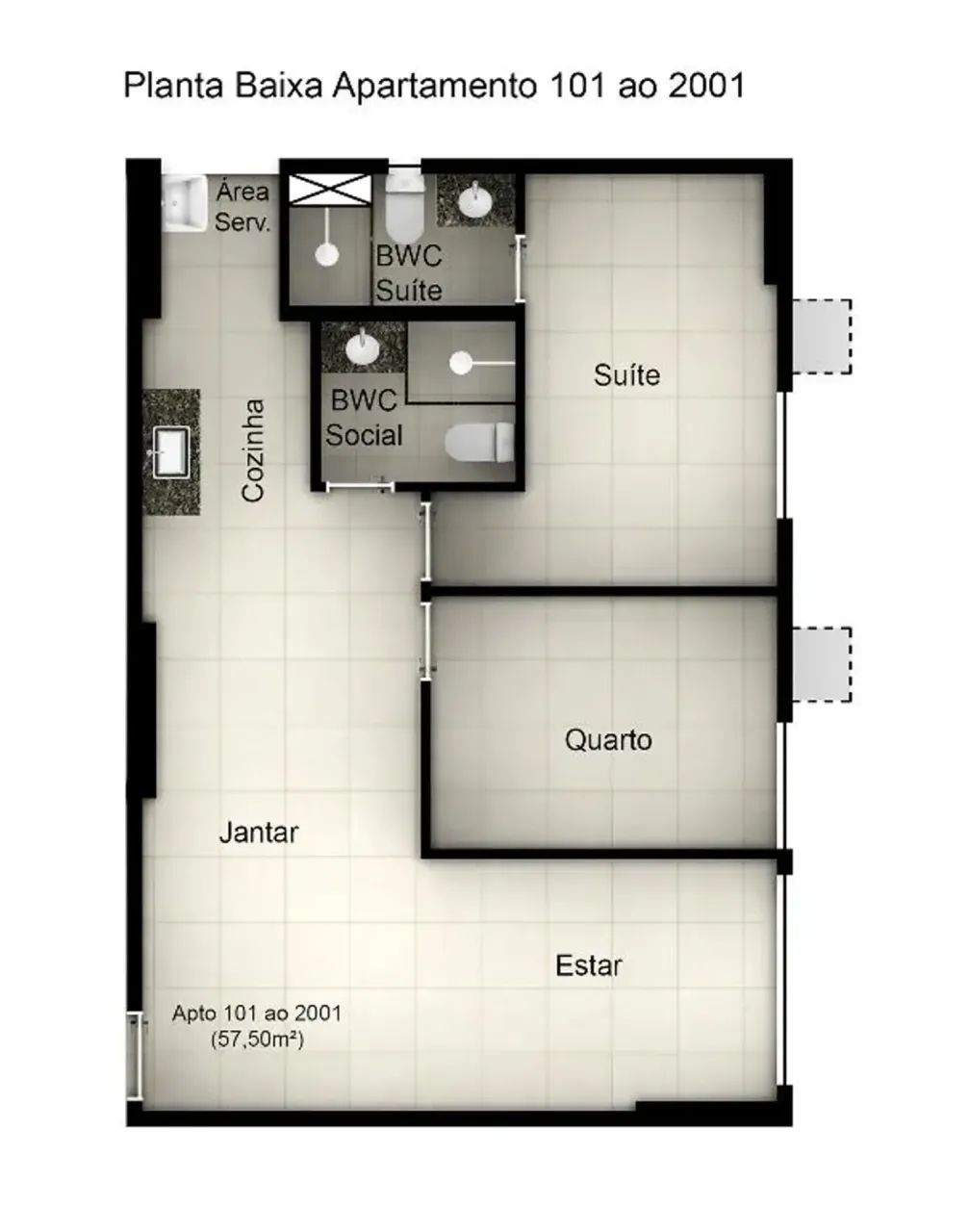 Edf 02 quartos 01 suíte 53m2 pronto no melhor do Espinheiro com entrada de 10% - Foto 2