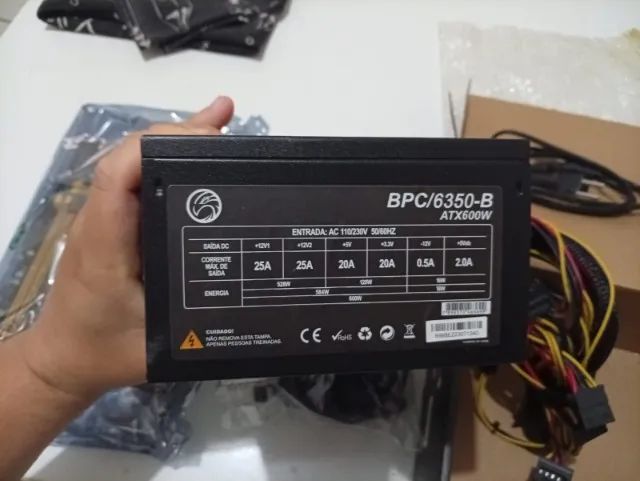 Processador + Placa Mãe + Fonte 600 - Foto 4