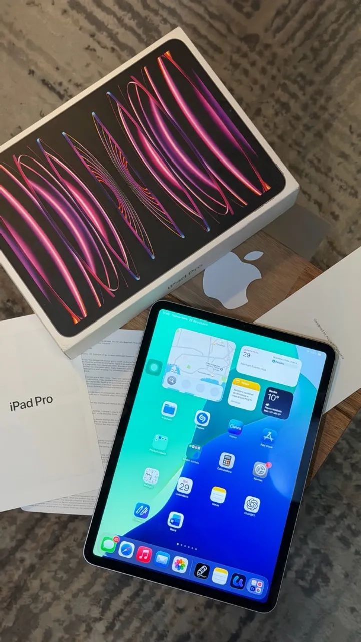 iPad Pro 11" M2 128GB (Space Gray) - Apple (c/ caixa e manual) - Foto 3