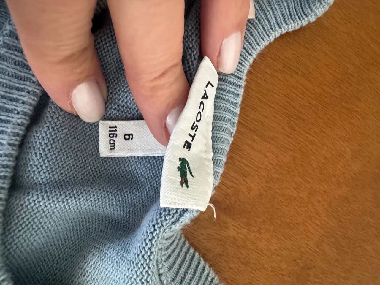 Blusa Malha Infantil Lacoste Original 