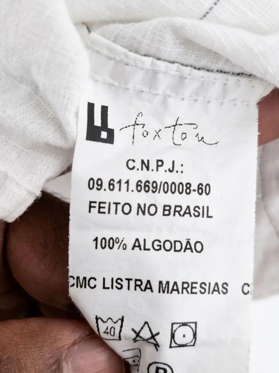 camisa foxton algodão listrada M - Foto 4
