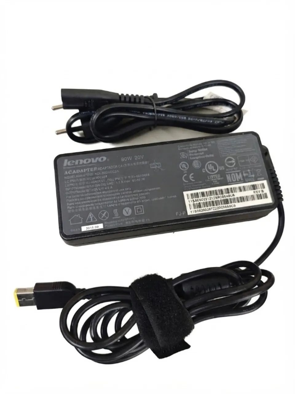 FONTE LENOVO 20V 4.5A 90W -  COM CABO DE FORÇA 100-240 VAC BIVOLT AUTOMÁTICO! - Foto 2
