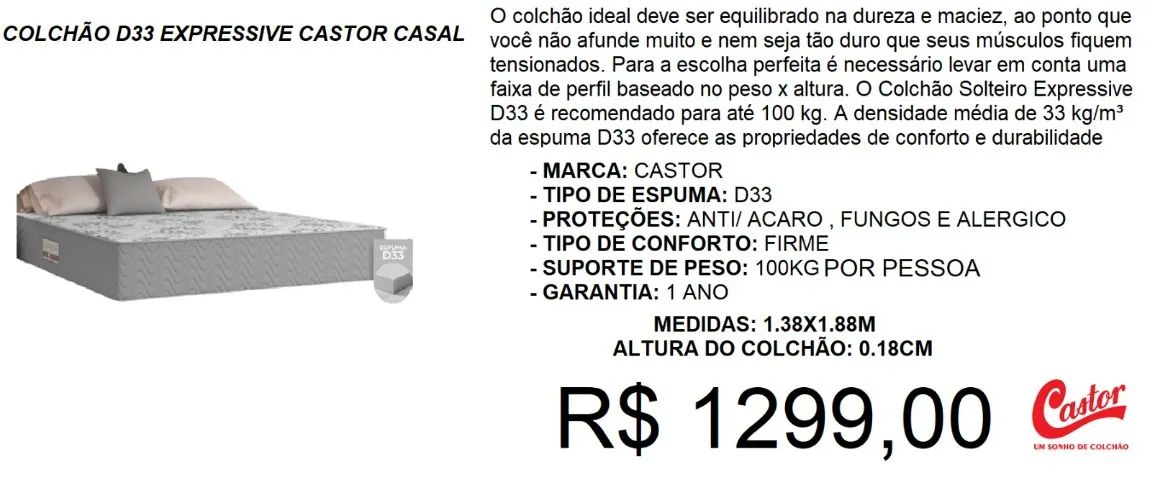 COLCHAO A PRONTA ENTREGA