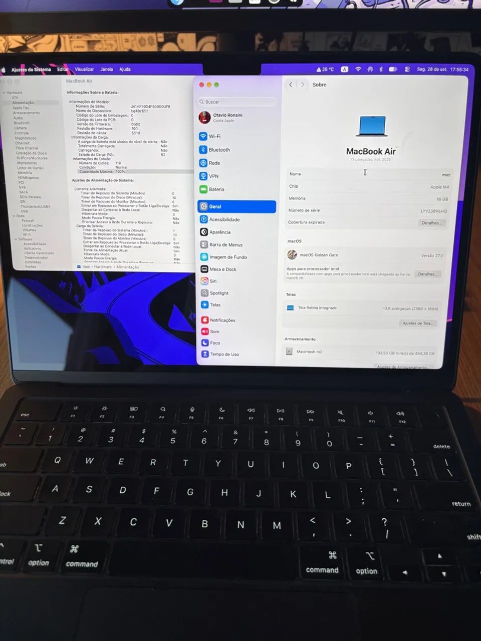 MacBook Air M4 Midnight - 16 GB RAM - 512 GB SSD  - Foto 5