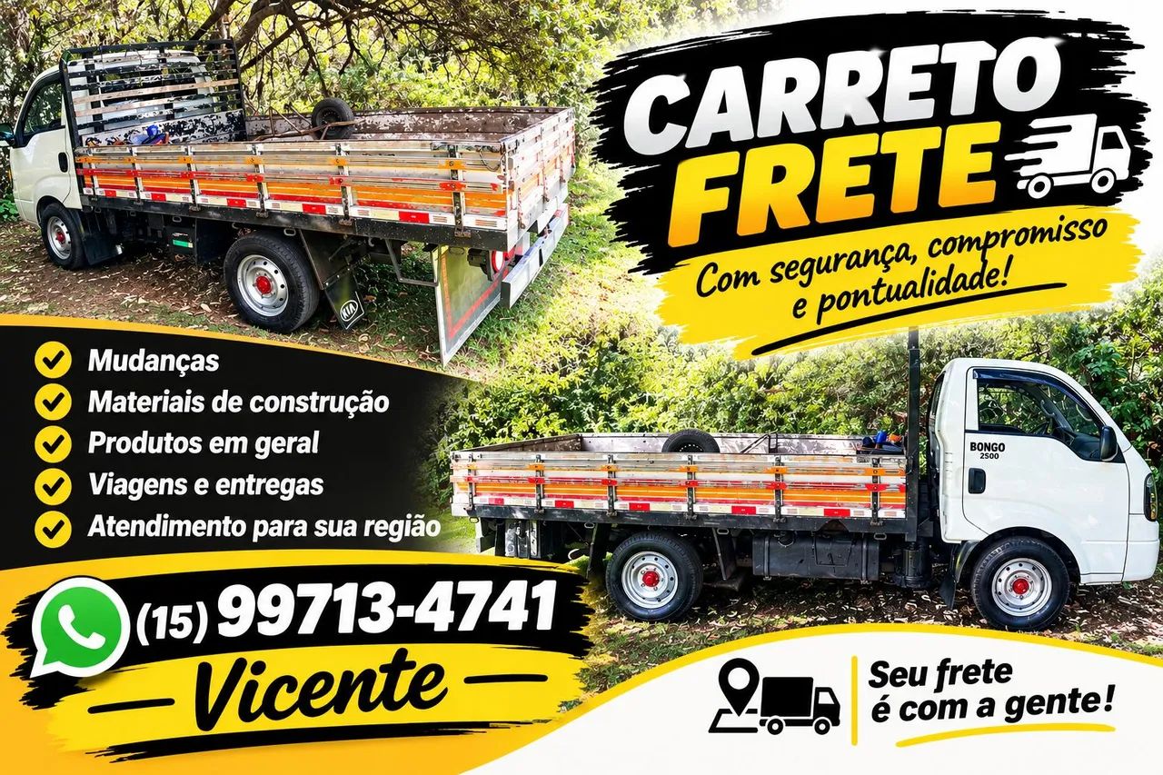 Faço fretes e carretos