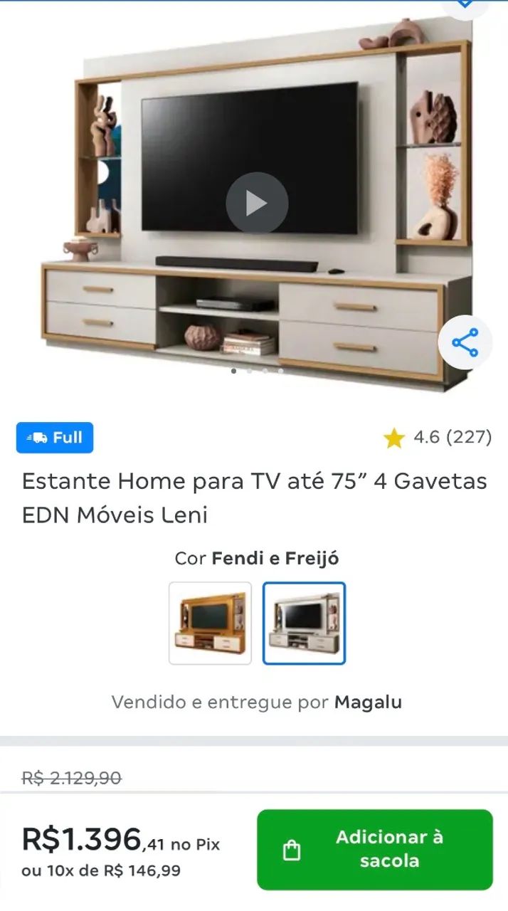 Rack sala p Tv 75? Novo na caixa - Foto 2