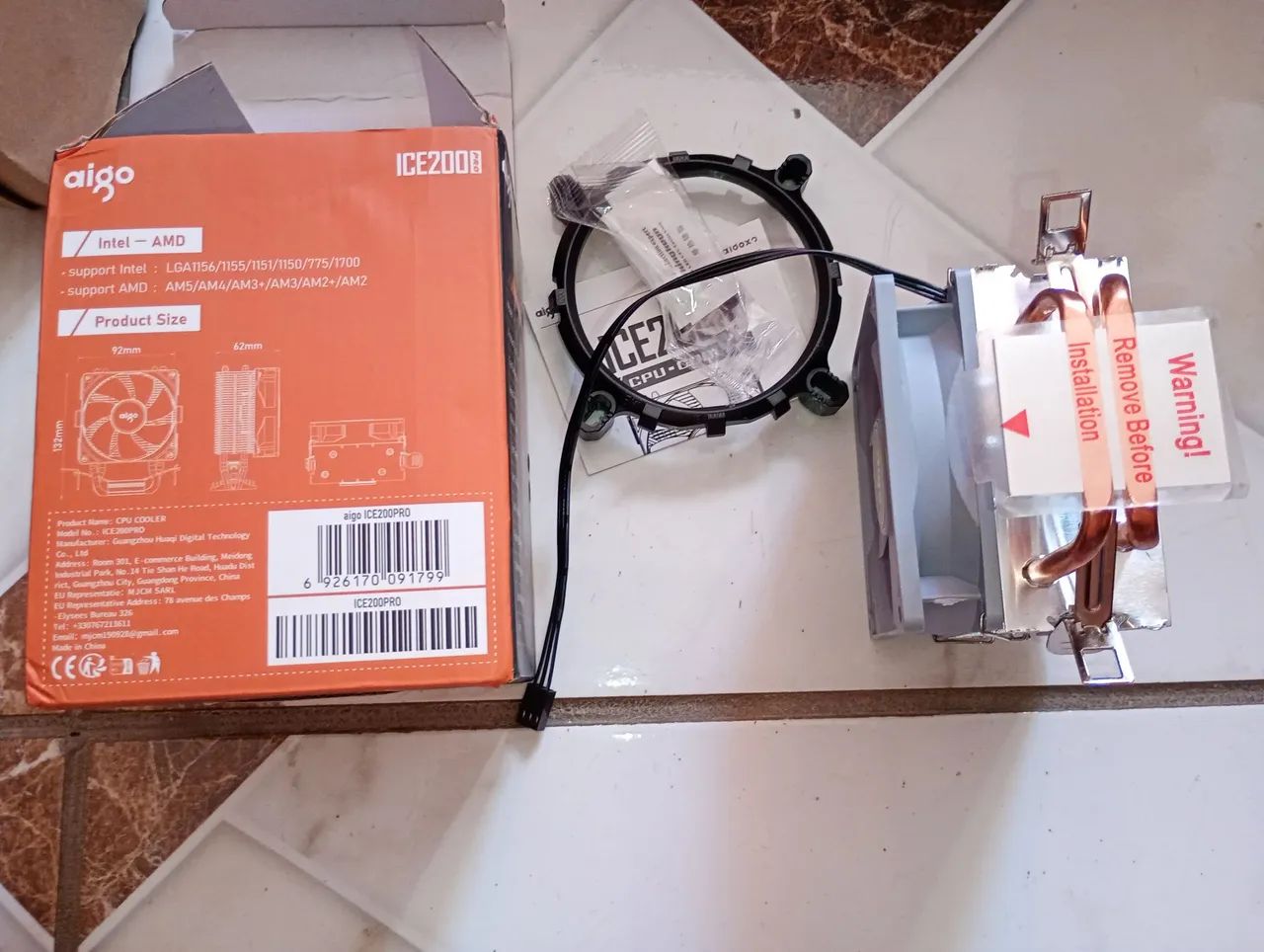 Cpu cooler ice200pro rgb - Foto 2