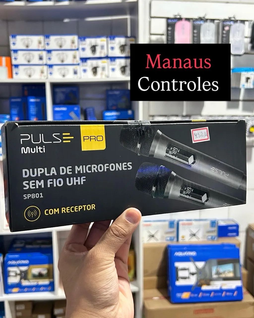 Microfone Duplo Sem Fio