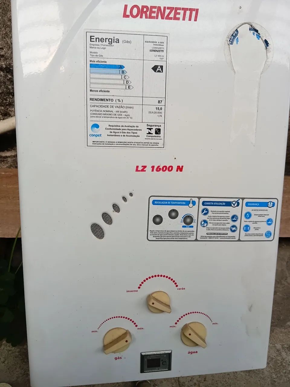 Aquecedor a gás 