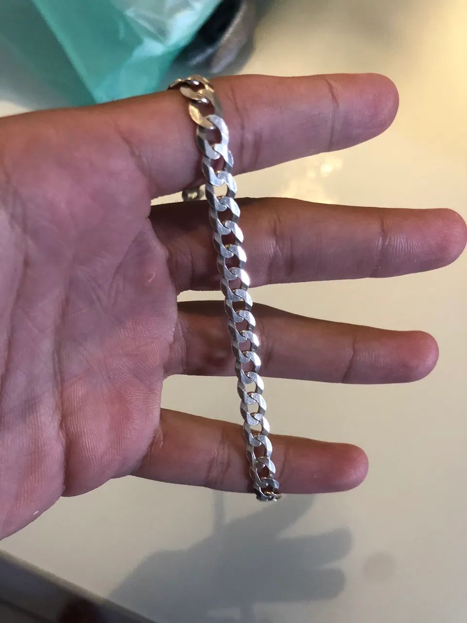 Pulseira de prata 7 mm