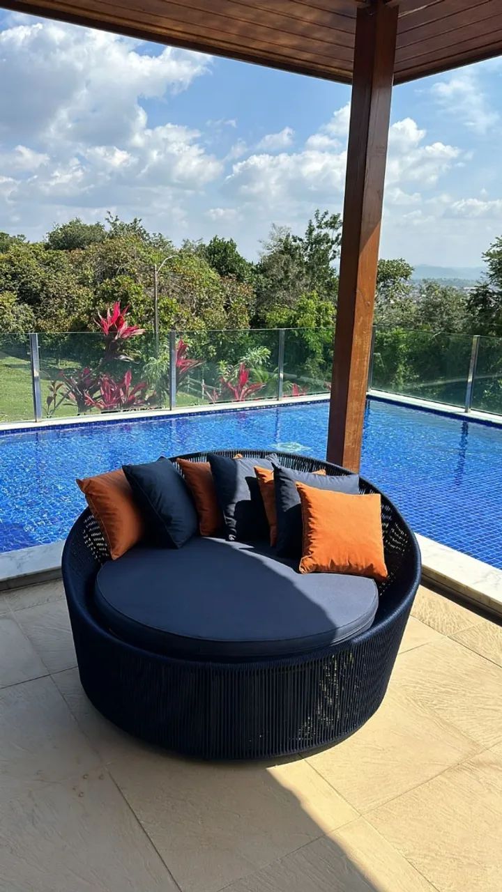 CHAISE DE CORDA NÁUTICA PARA VARANDA, PISCINA, JARDIM 