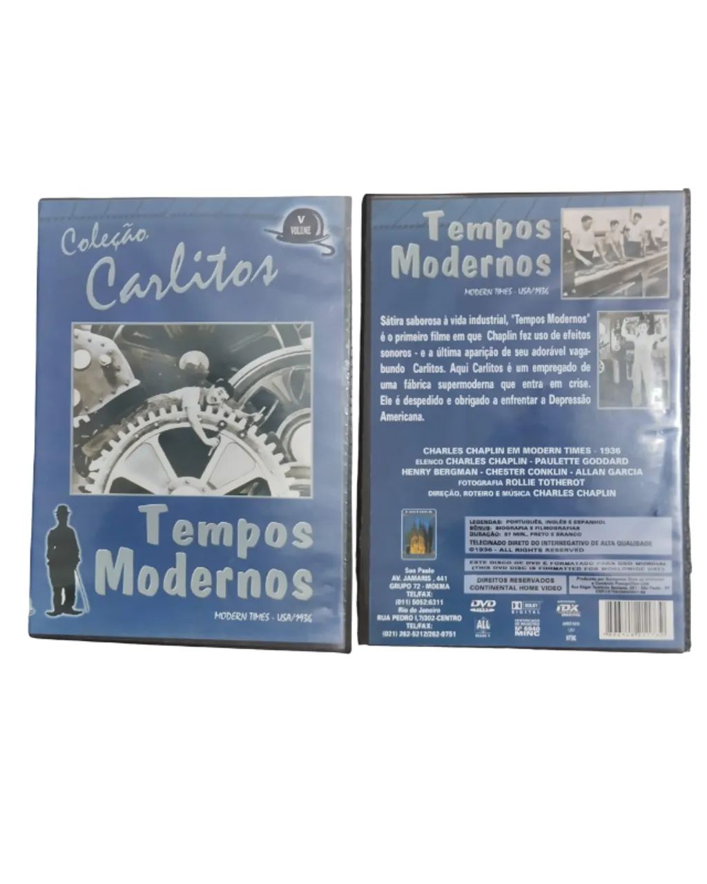 Lote 4 DVDs Charlie Chaplin - Coleção Carlitos - Foto 5