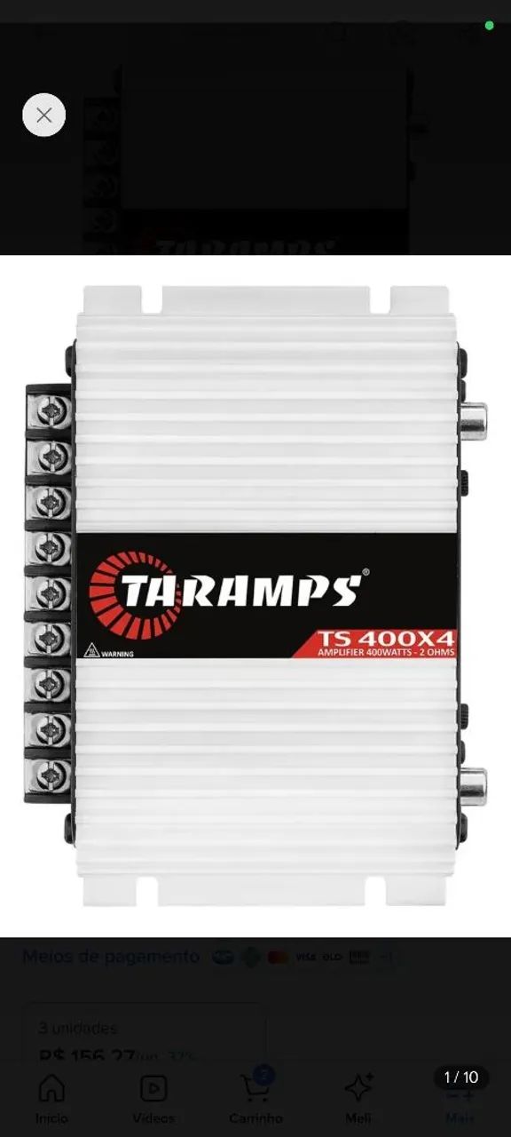 Módulo Taramps TS 400x4 ? NOVO NA CAIXA! 