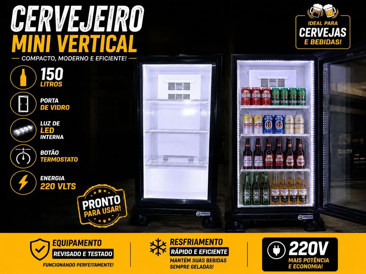Cerveja mini vertical 