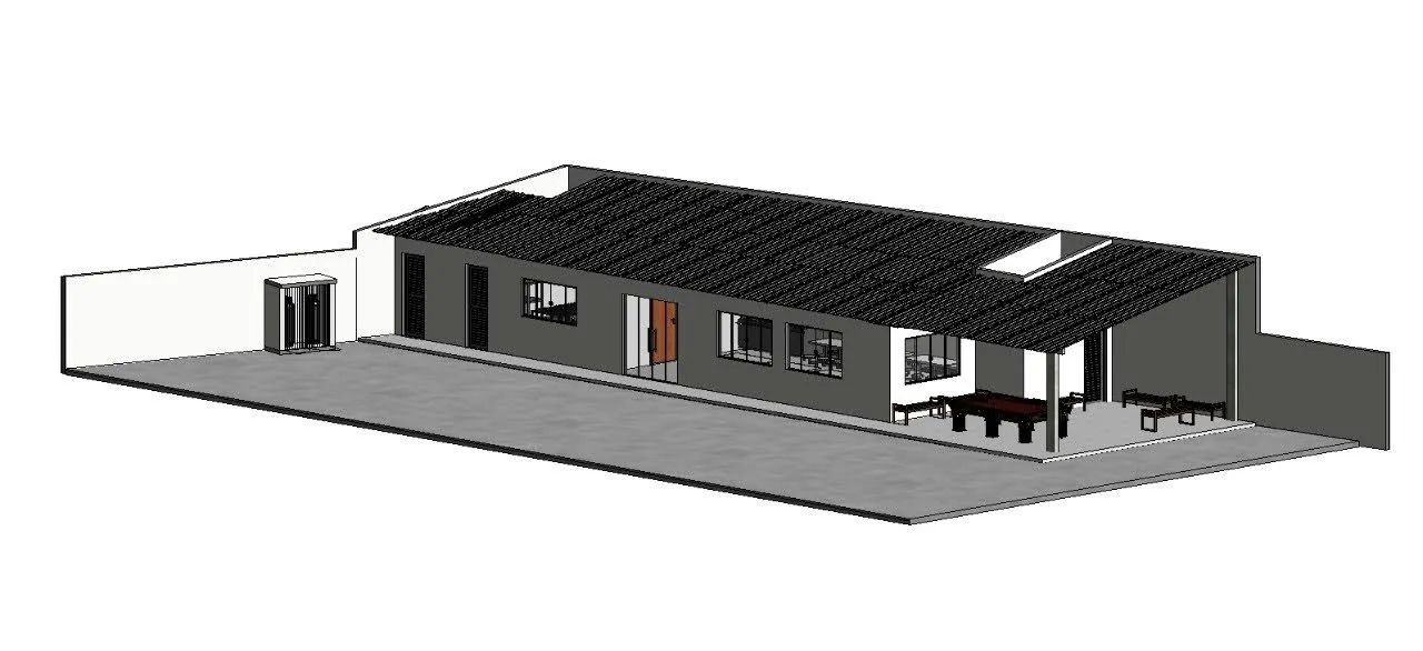 Trabalhamos na ária de construção 