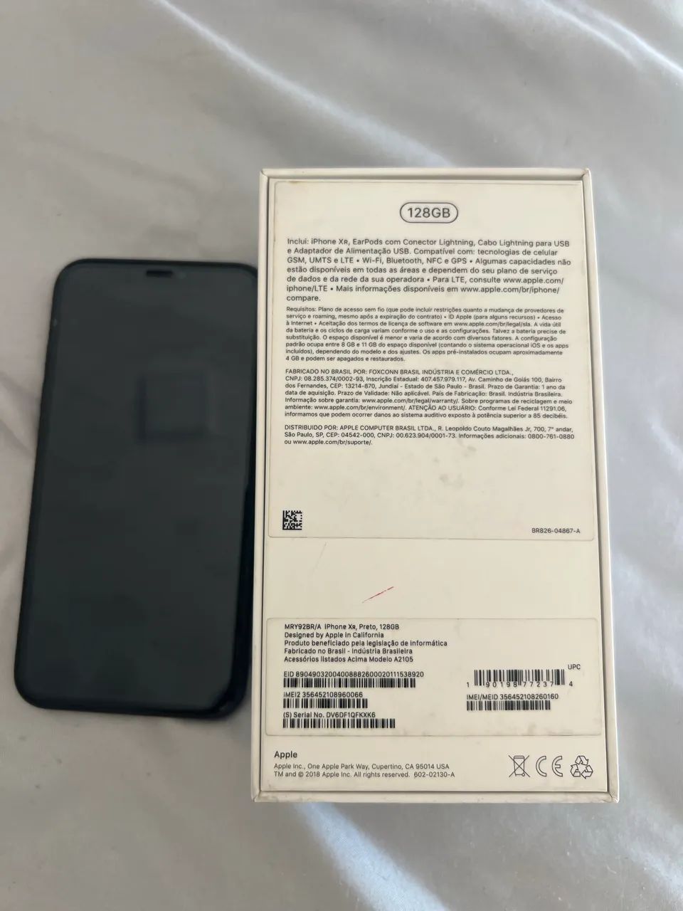 iPhone XR 128 GB Preto - Caixa Original