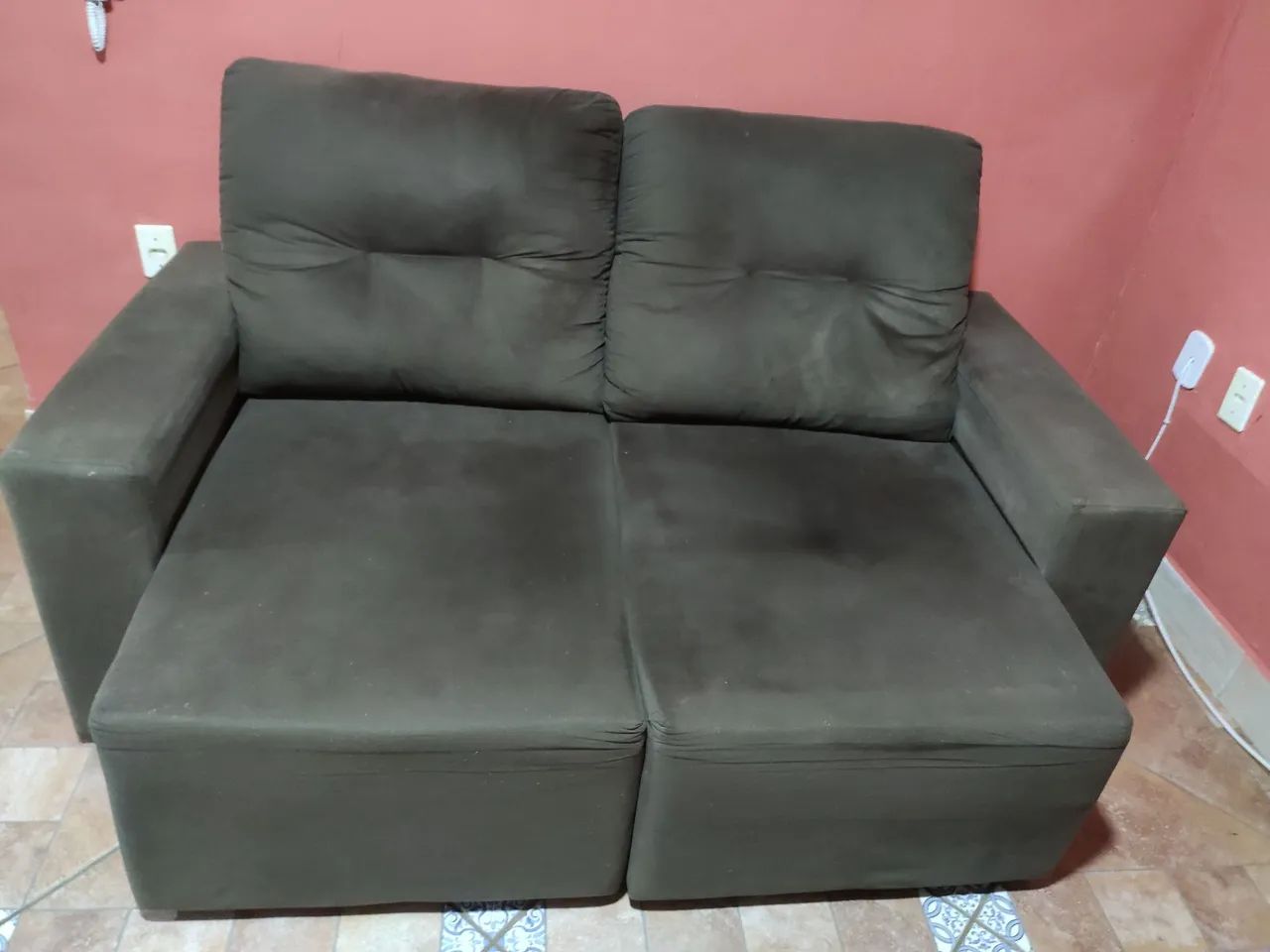 Sofá retrátil e reclinável 3 lugares  - Foto 3