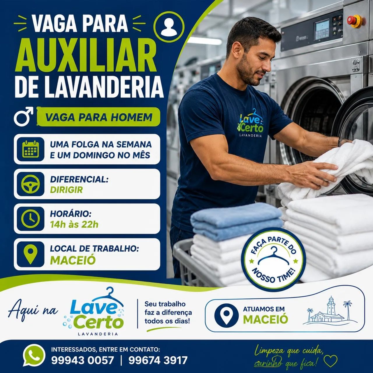 Auxiliar de lavanderia 