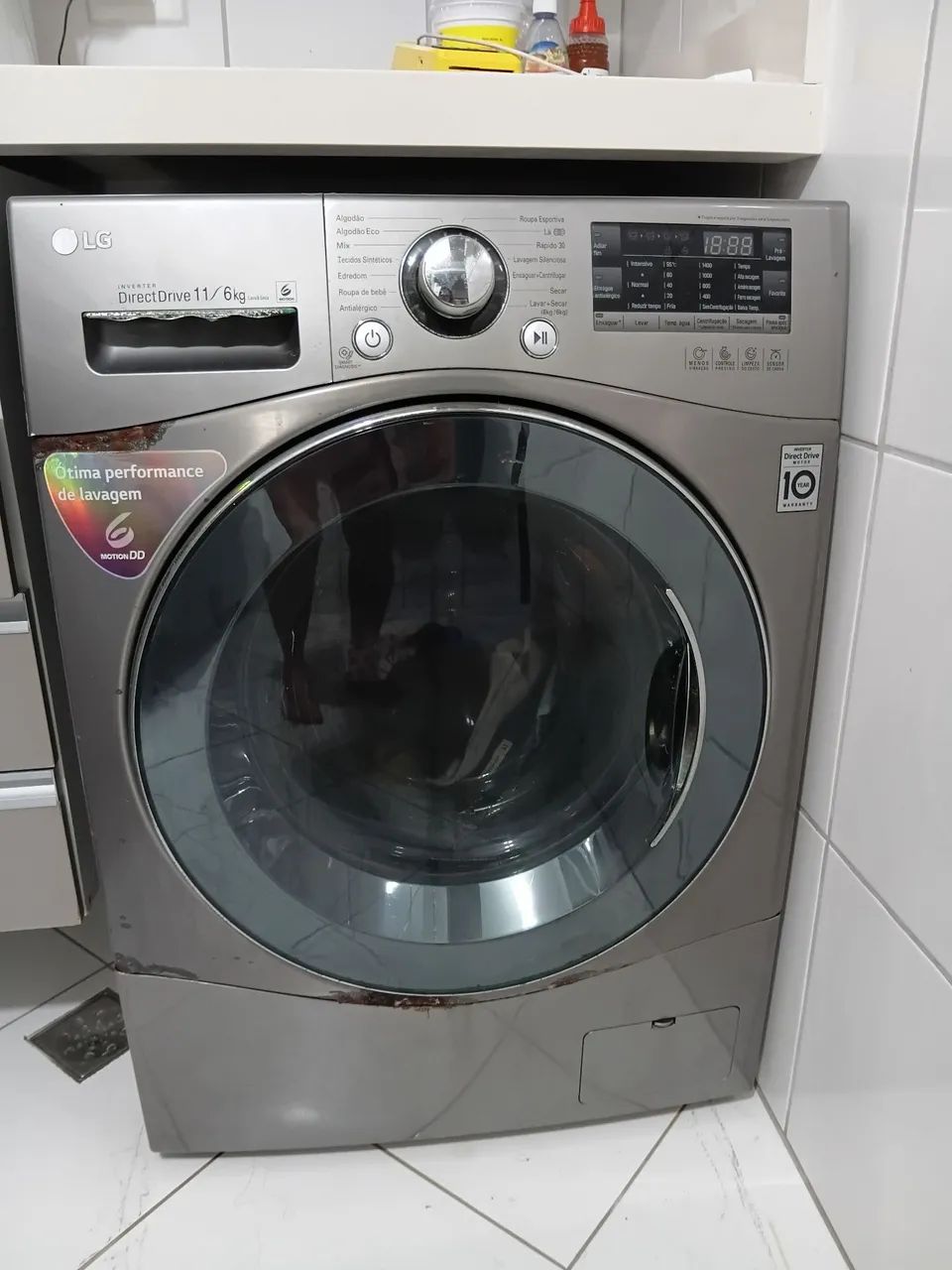 Maquina de levar e secar 
